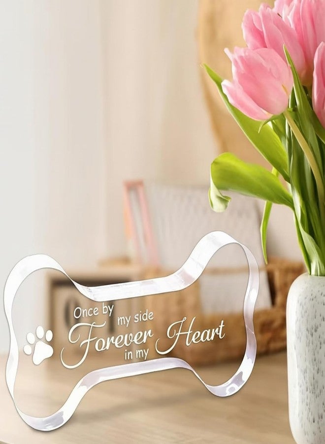 Suny Smiling Pet Memorial Ornament Remembrance Gifts - Crystal Bone Dog Memorial Gifts for Loss of Dog, Pet Loss Sympathy Gift & Keepsake - Once by My Side, Forever in My Heart - Image 4